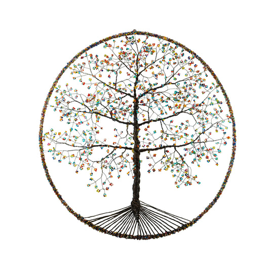 Arbol Sagrado XLG Tree of Life Wall Decor – Large Metal Botanical Wall Art for Home Décor