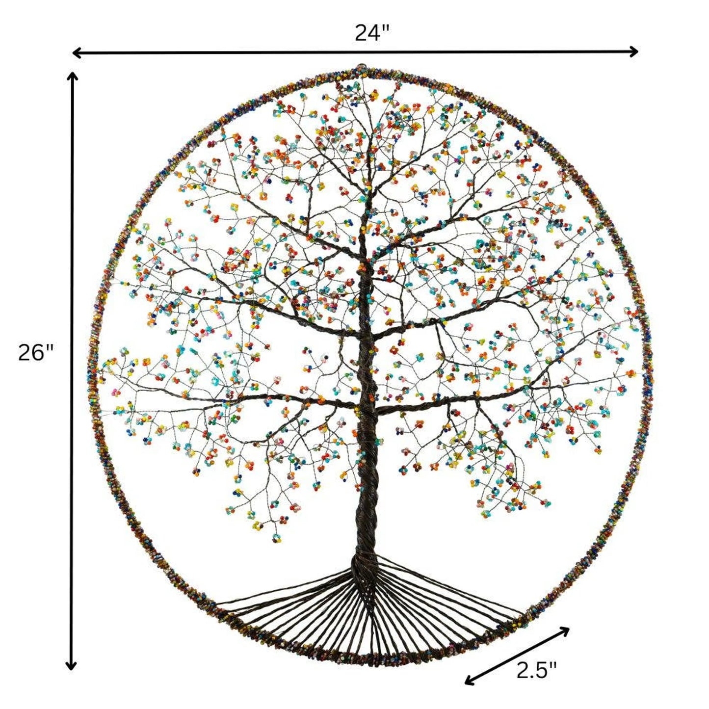 Arbol Sagrado XLG Tree of Life Wall Decor – Large Metal Botanical Wall Art for Home Décor