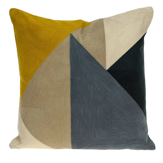 Parkland Collection Ziele Contemporary Multicolor Pillow Cover with Poly Insert – Modern Decorative Accent Pillow for Home Décor