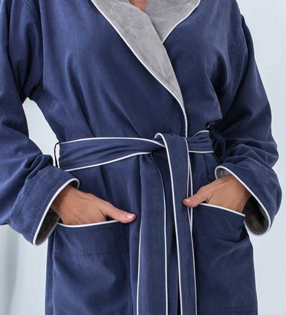 Women’s Plush Microfiber Spa Robe – Soft Cozy Bathrobe for Home, Spa & Relaxation