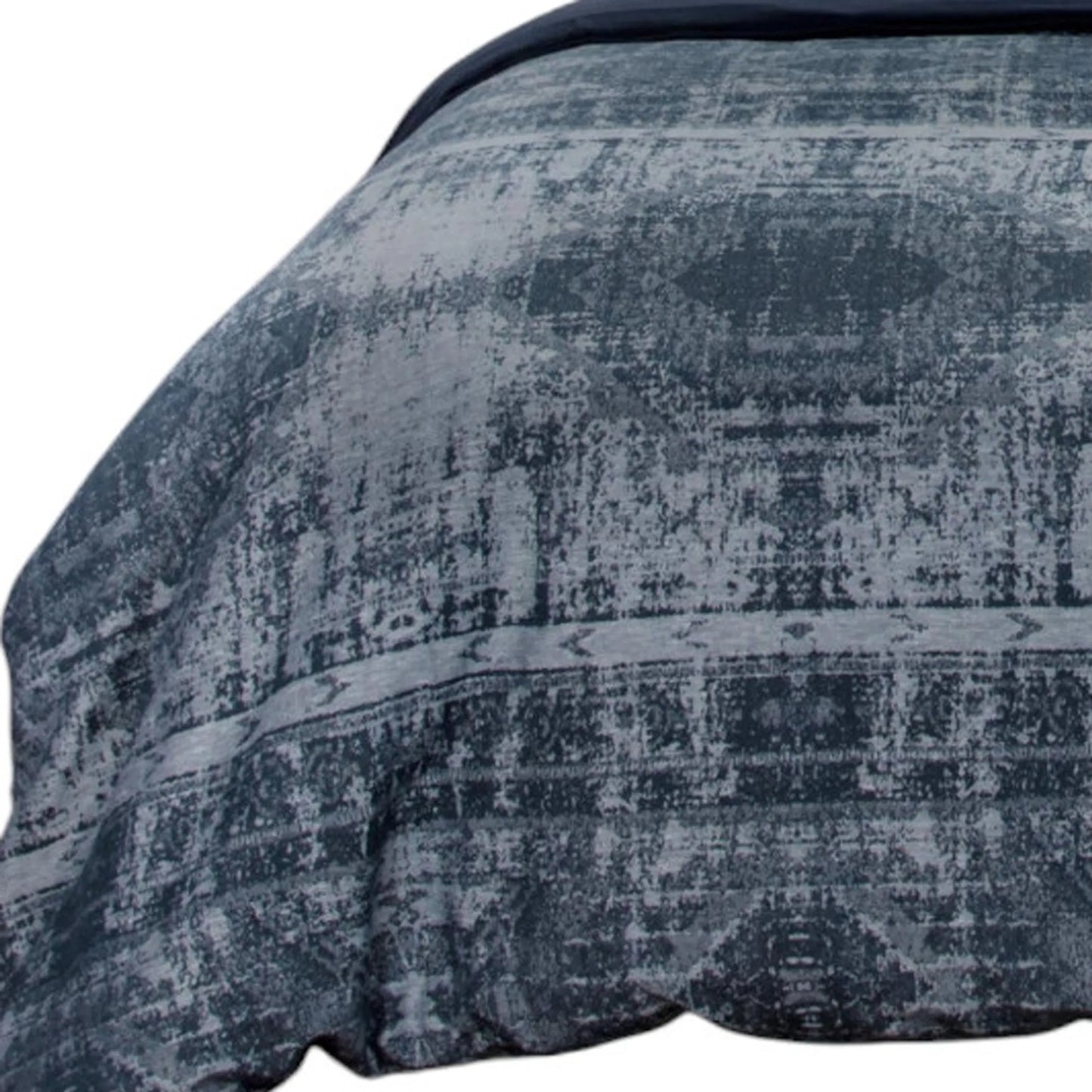 Indigo Queen 100% Cotton 300 Thread Count Washable Duvet Cover – Soft Luxury Bedding Cover for Bedroom Comfort