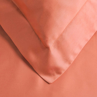 Coral King Cotton Blend 300 Thread Count Washable Duvet Cover Set – Soft Luxury Bedding Set for Bedroom Décor