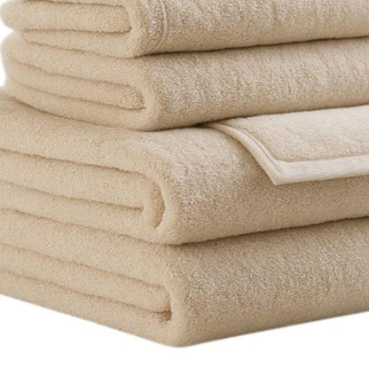 Set of Six Cotton Quick Dry Terry Cloth Towels – Soft Absorbent Bath Towels for Home, Spa & Hotel Use